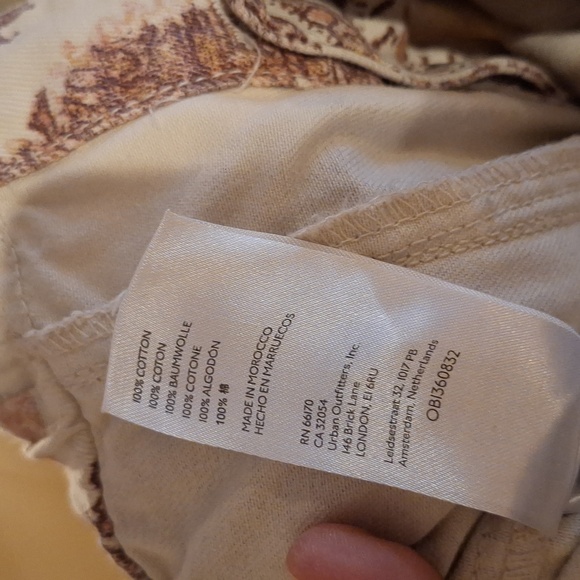 Free People Marci Paisley Printed Cotton Jumpsuit Size XS - Picture 13 of 14